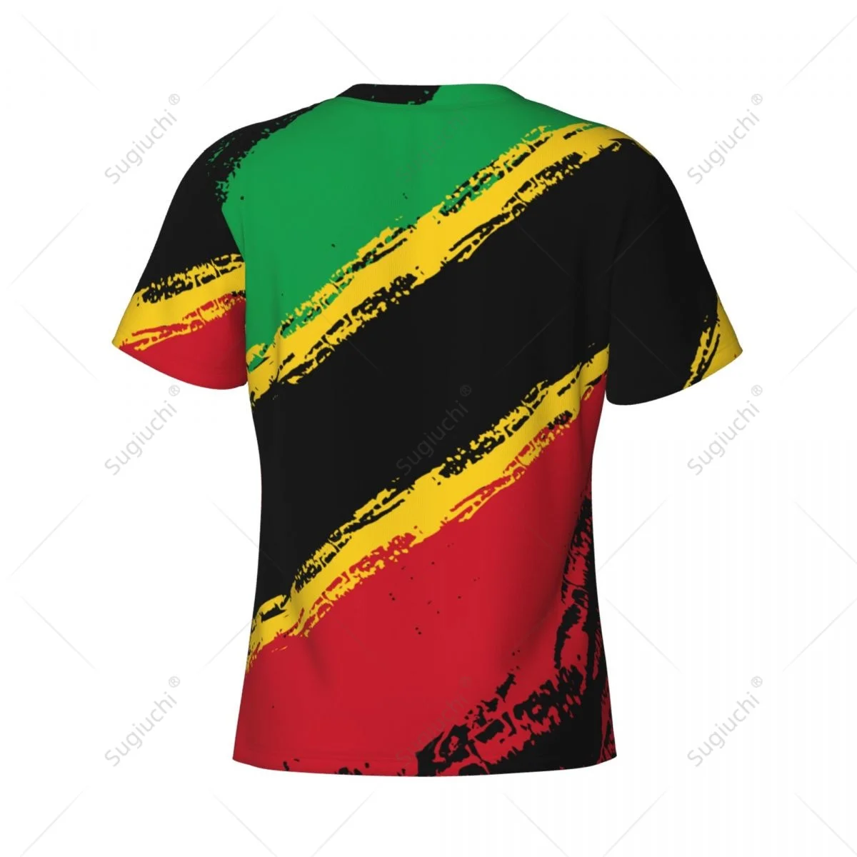 Custom Name Nunber Saint Kitts And Nevis Flag Color Men Tight Sports T-shirt Women Tees jersey For Soccer Football Fans