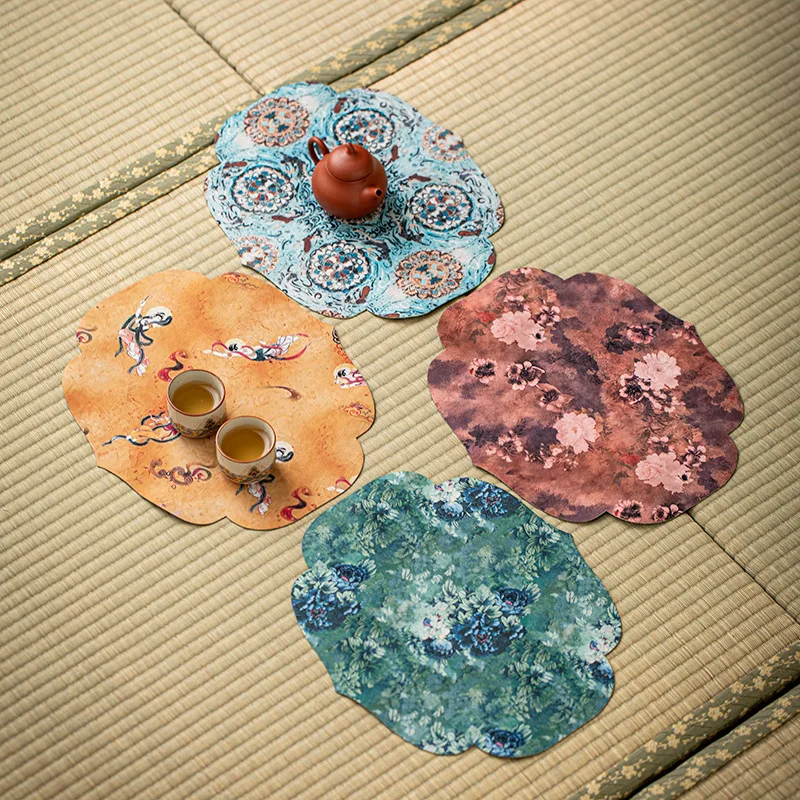 Tea Mat Zen Waterproof Dry Brew Table Pad Portable Travel Outdoor Kung Fu Tea Ceremony Set Accessories Minimalist Home Decor