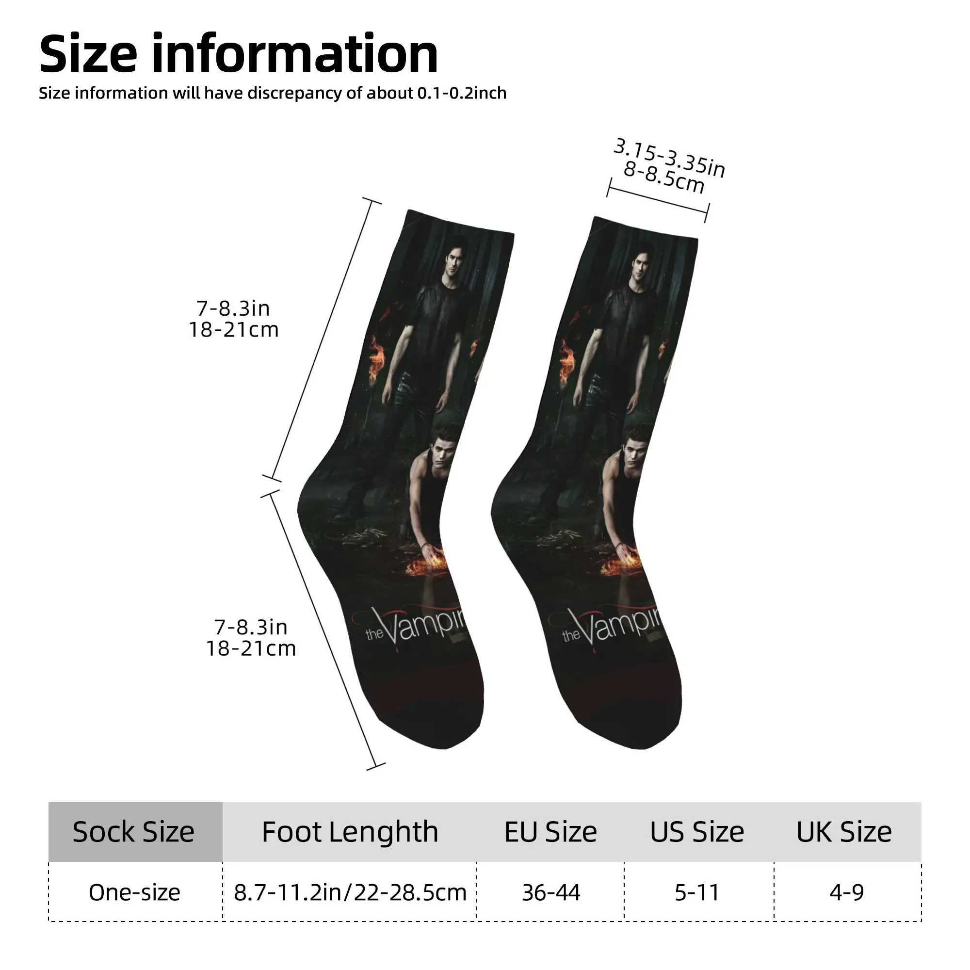 The Vampire Diaries Damon Salvatore Socken Neuheit Strümpfe Männer Weiche Klettersocken Winter Grafik Anti Schweiß Socken