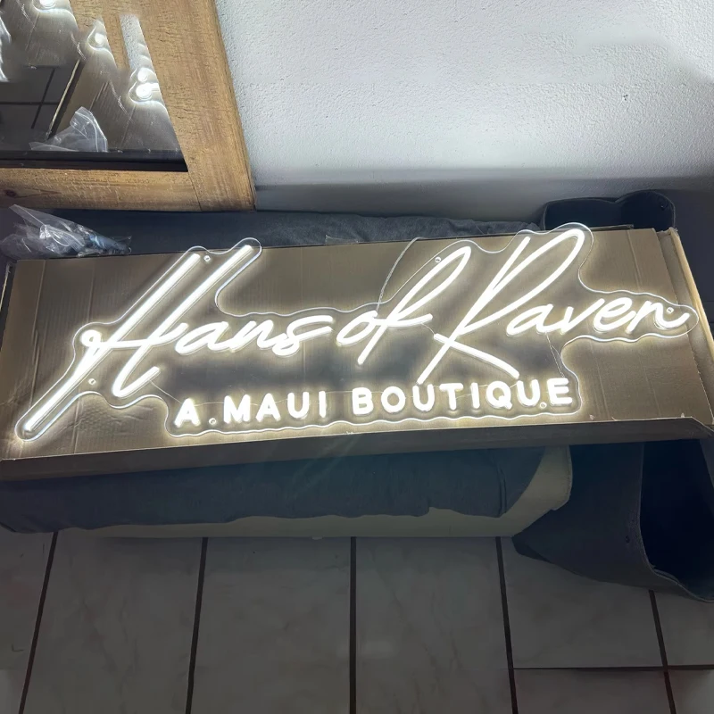 

STLF Dropshipping Custom Neon Sign Logo Led Light Letter Acrylic Rgb for Business Store Salon Neon Chunky Glitter