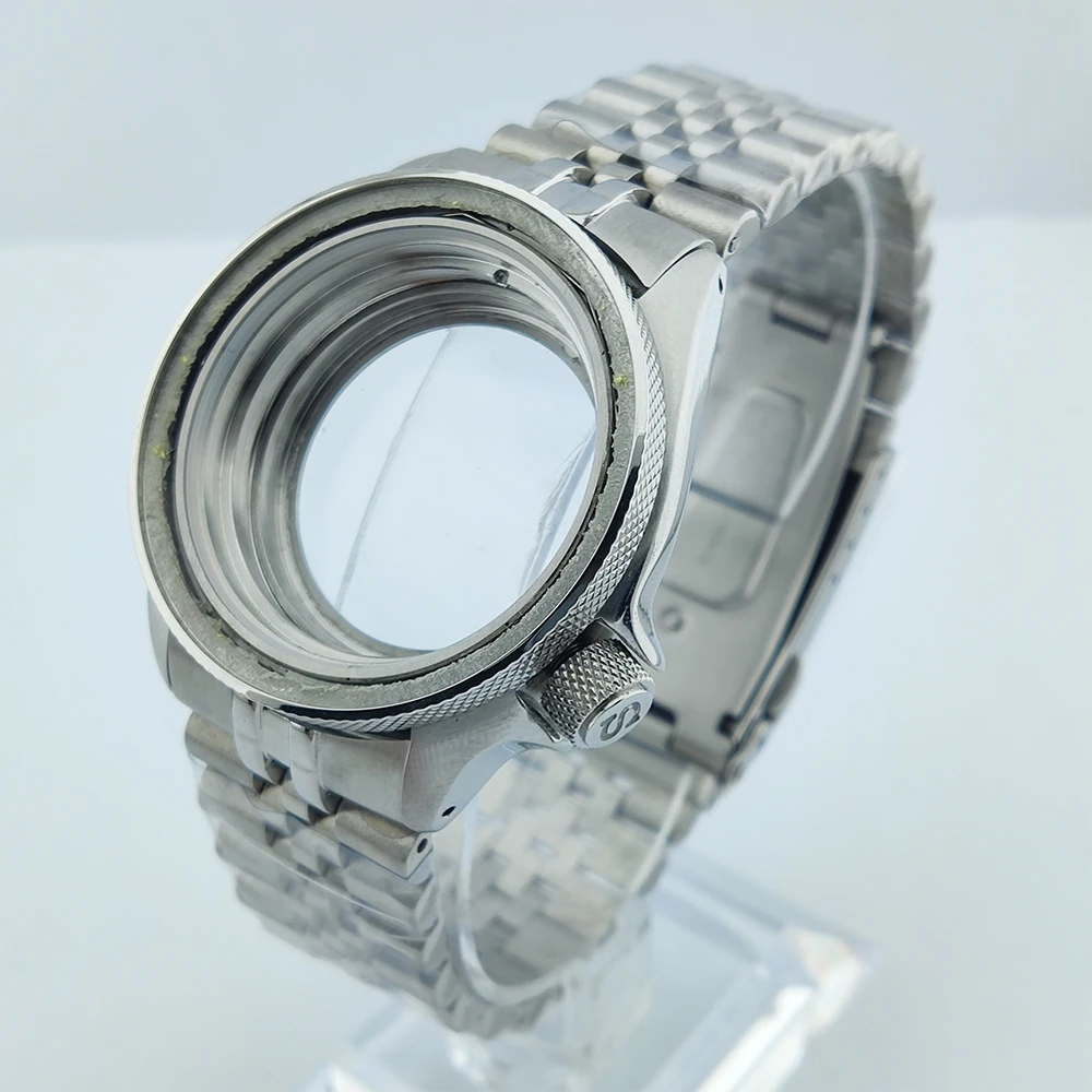 NH35 Case 40mm Watch Case and Strap Watch Parts Flat Sapphire Crystal Glass For NH35/NH36 Movement Waterproof ﻿ image 3