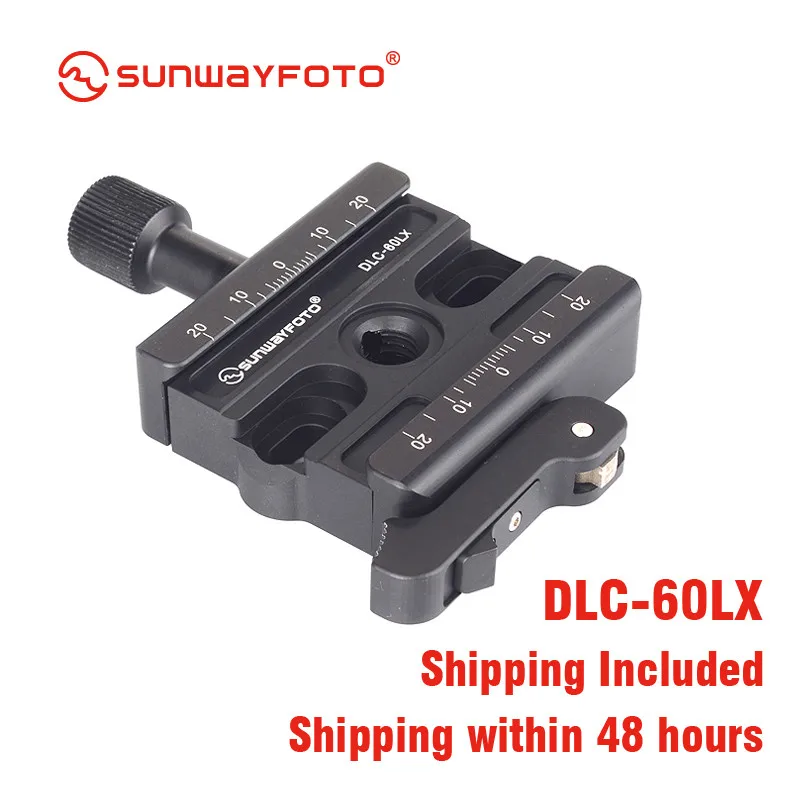 SUNWAYFOTO DLC-60LX Tripod Head Quick Release Clamp For DSLR Tripode Quick Release Clamp Plate BallHead Lever Release Clamp