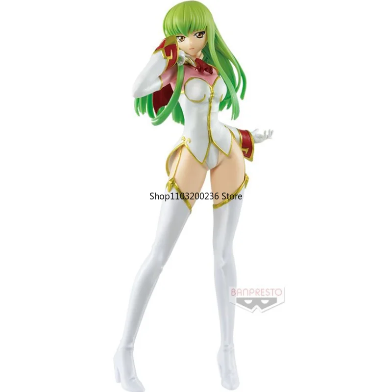 بانداي الأصلي EXQ كود Geass Lelouch of The Rebellion Lelouch Lamperouge C.C. فستان معركة عمل الشكل سطح المكتب الحلي