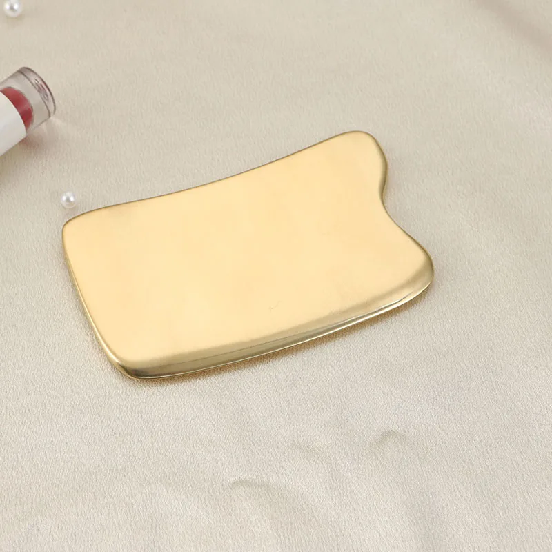 Free custom logo Gua Sha Board Guasha Massage for Face Copper Body Massager Facial Scraping Plate SPA Guasha Scraper