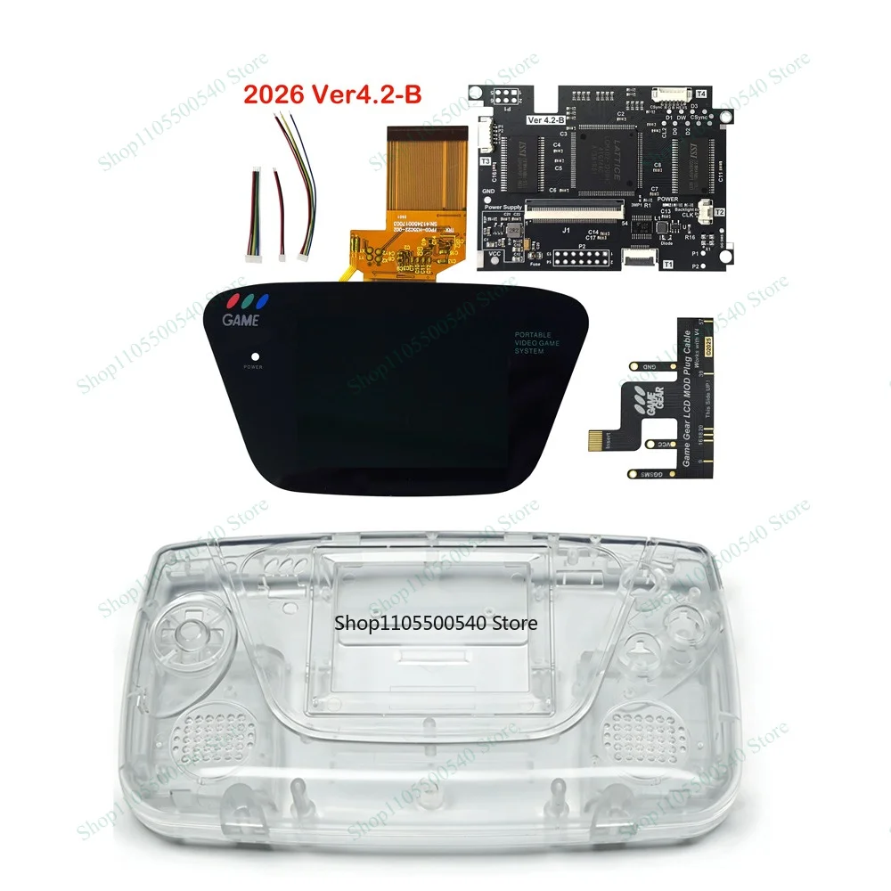 2026 V4.2B IPS OGS Pre-Laminated LCD Screen Kits with Dedicated Case  Highlight Brightness Screen for SEGA Game Gear GG