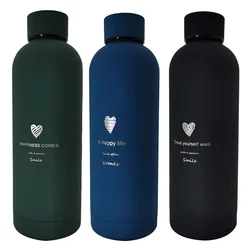 Name Customize Stainless Steel Thermal Cup Hot Drinks Coffee Tea Vacuum Insulated Water Bottle Sports Thermos Mug Vacuum Flasks