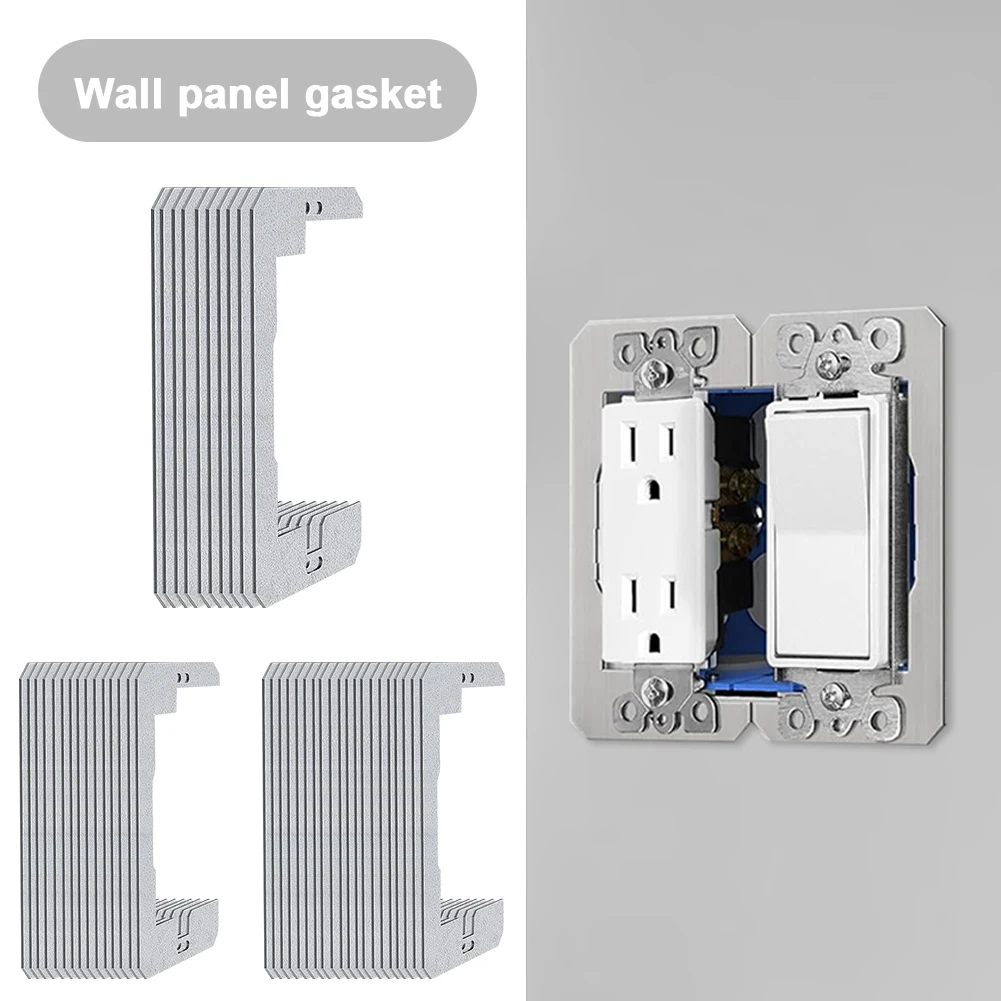 10/15/20pcs Wall Plate Spacer Metal Receptacle Spacers Shims Leveler Device Leveler & Retainer for Outlets/Electrical Box/Switch