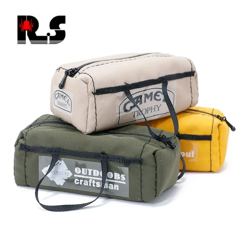 Simulated mini luggage bag handbag suitable for 1:10 TRX-4 SCX10 D90 90046 RC climbing car simulation decoration