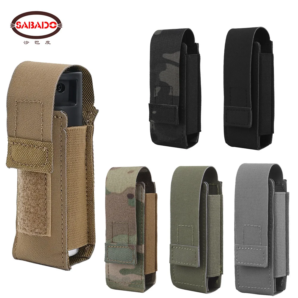 Tactical Molle OC Pepper Spray Pouch Elastic Utility Tool Holser 9mm Pistol MAG Flashlight Pouch Hunting Vest Belt Accessories
