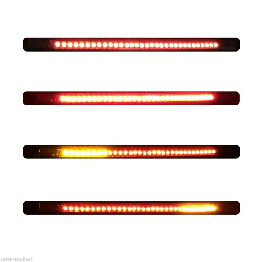 

32Smd 3528 Red 12V LED Motorcycle Brake Signal Running Tail Light Waterproof Shock-Resistant for Atv Scooter Snowmobile Suv