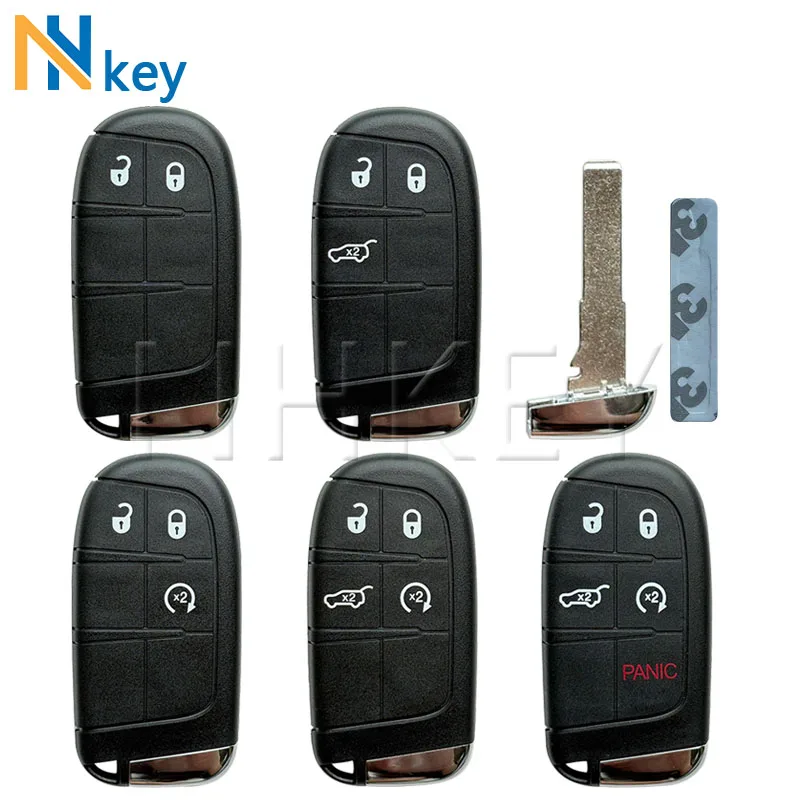 

Автомобильный чехол для смарт-ключа NHKEY для Jeep Grand Cherokee Dodge Ram 1500 Journey Charger Dart Challenger Durango Chrysler 300