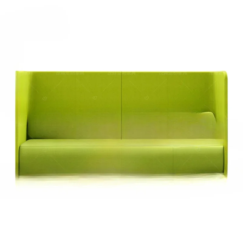 

High backrest card seat sofa cafe hotel reception hall designer custom private high back fabric sofa