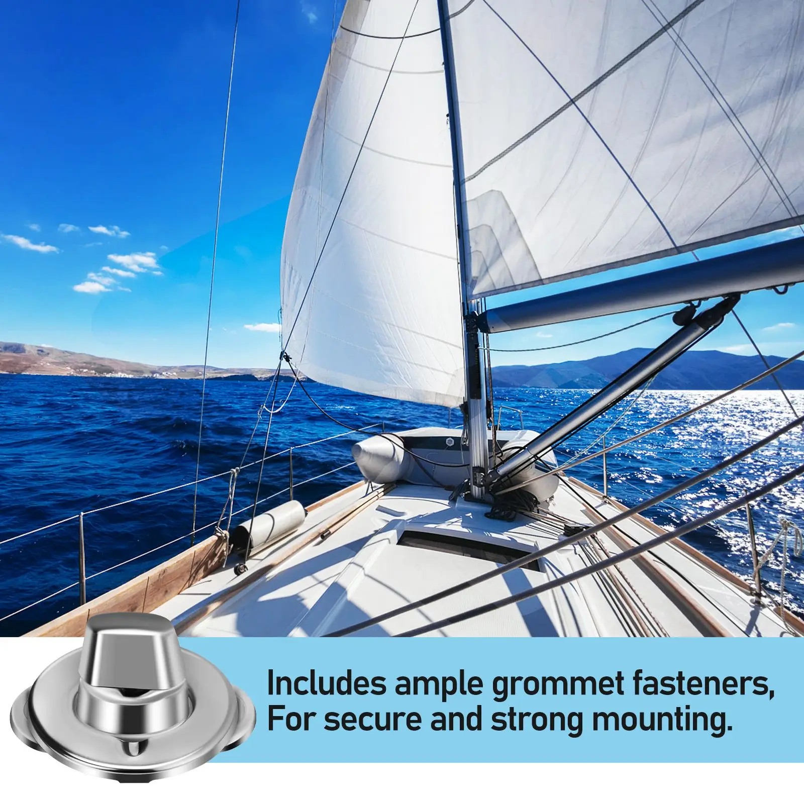 

20 Sets Turn Button Fastener Turning Screw Stainless Steel Heavy Duty Tarp Grommet Eyelet Mounting Screws Hardware