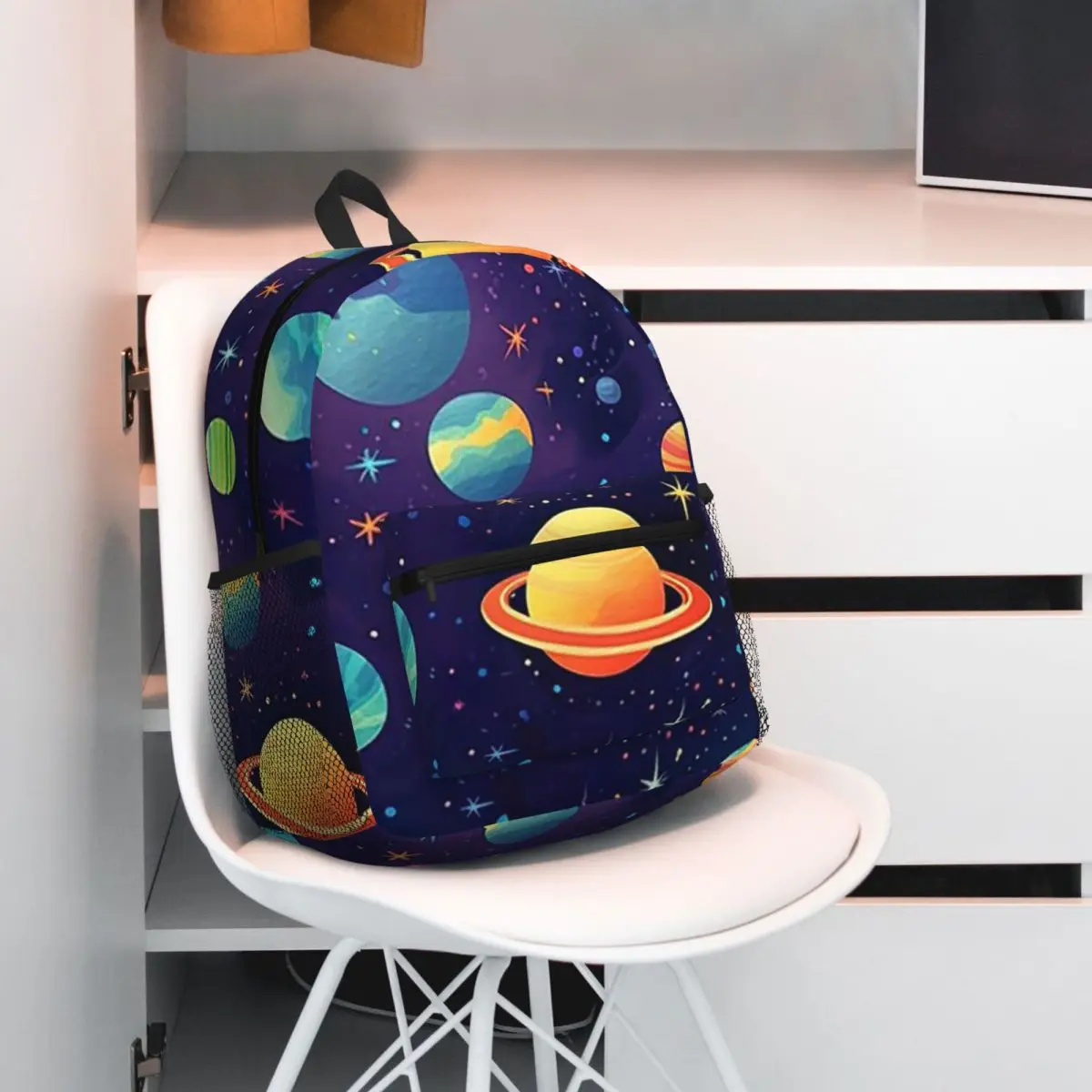 Solar System Space Planets Universe Student Backpack School Bag Hiking Travel Daypack for Boys Girls Bookbag Shoulder Bags
