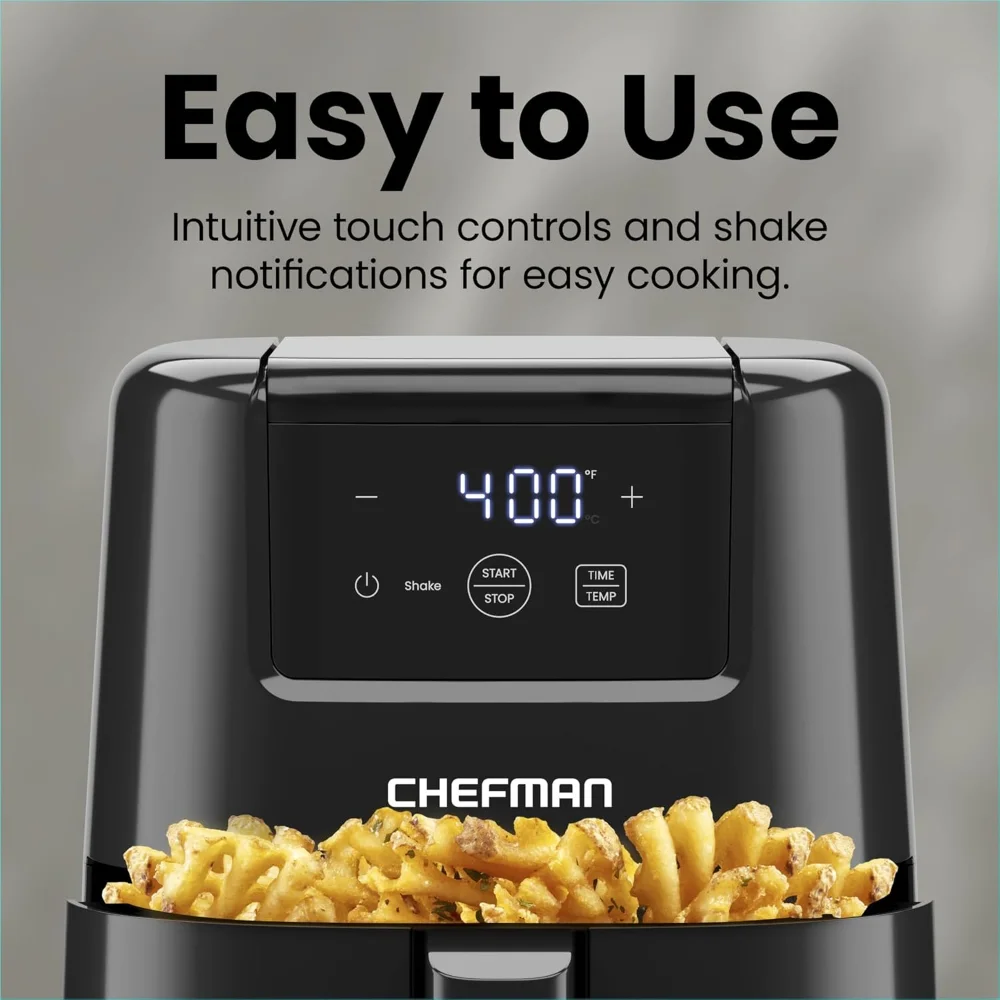 2 Qt Mini Air Fryer – Digital Space-Saving Compact Air Fryer with Nonstick and Dishwasher Safe Basket, Quick & Easy Meals in