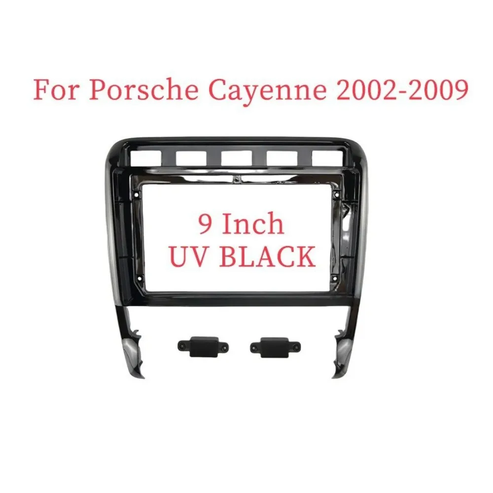 

For PORSCHE CAYENNE 2002-2009 9inch Car Frame Fascia Android Radio Dash Fitting Panel Kit ABS Trim No Battery Installation Tools
