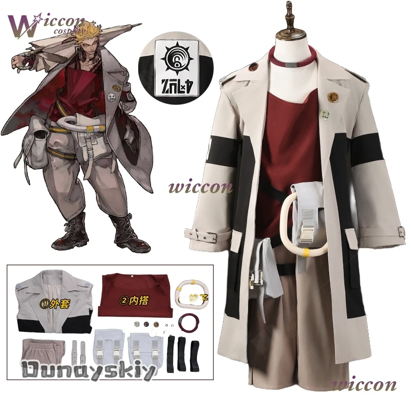 Gachiakuta Enjin أنيمي تأثيري حلي أماندا كوس @ التطريز موحدة أقراط المختنق شعر مستعار أكوتا المنظفات هالوين كرنفال حفلة #5