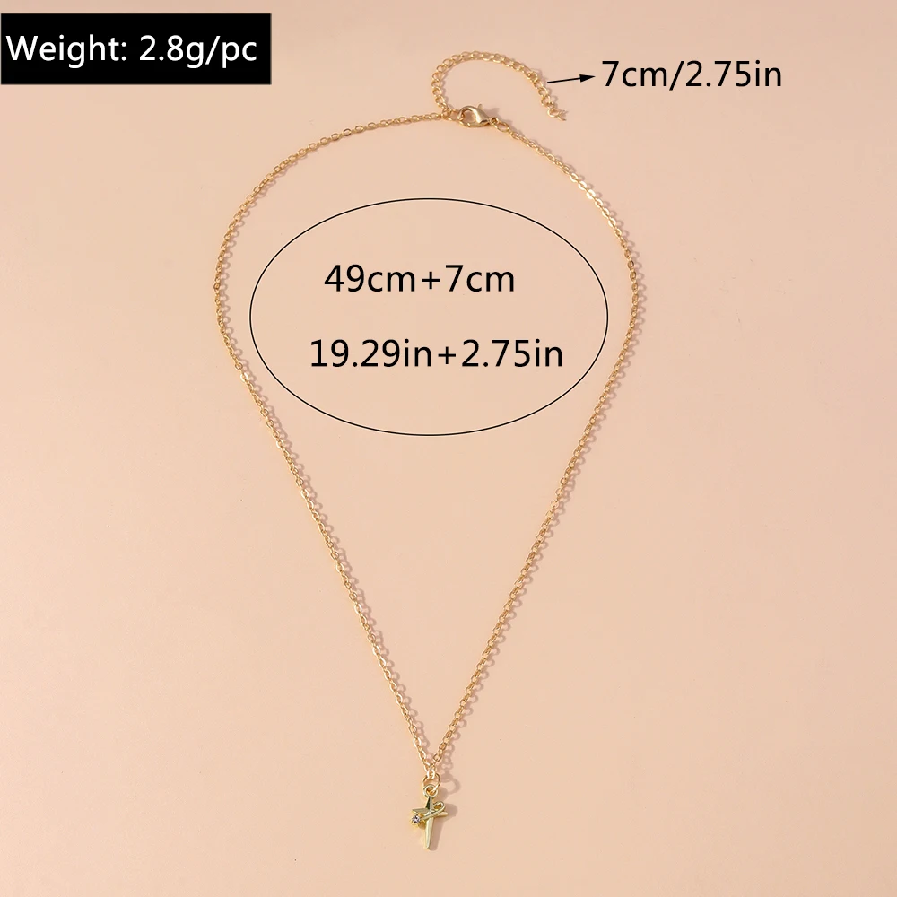 Aihua Exquisite Y2K Gold Farbe Kristall Sonne Mond Sterne Halsketten für Frauen Koreanische Temperament Schlüsselbein Kette Geburtstag Schmuck Geschenk – Detail 9