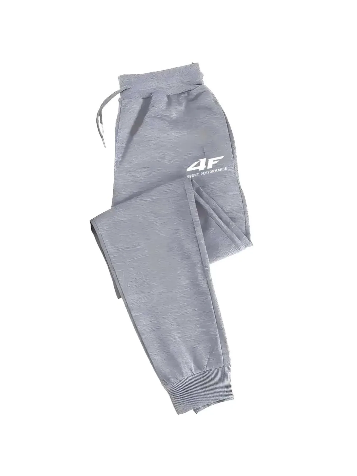 بنطال الركض باللون الأسود كاجوال 4F - مع حزام خصر مطاطي بسحاب وجيوب جانبية وقص عادي للجري في الهواء الطلق وأسلوب رياضي #6