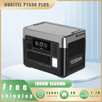 OUKITEL P1500 PLUS Portable Power Station 1800W Solar Generator 1536Wh Lifepo4 Battery Home Backup Outdoor Camping Mobile power