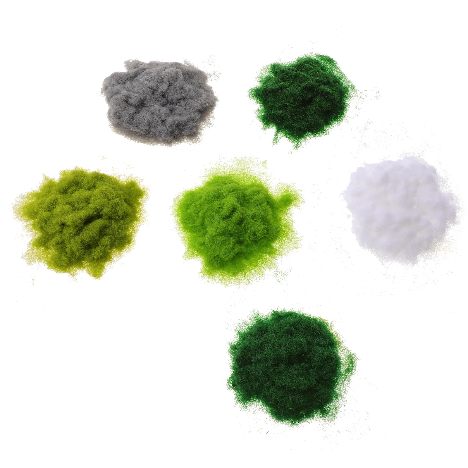 

6pcs Simple Terrain Powders Durable Grass Powders Practical Model Grass Powders