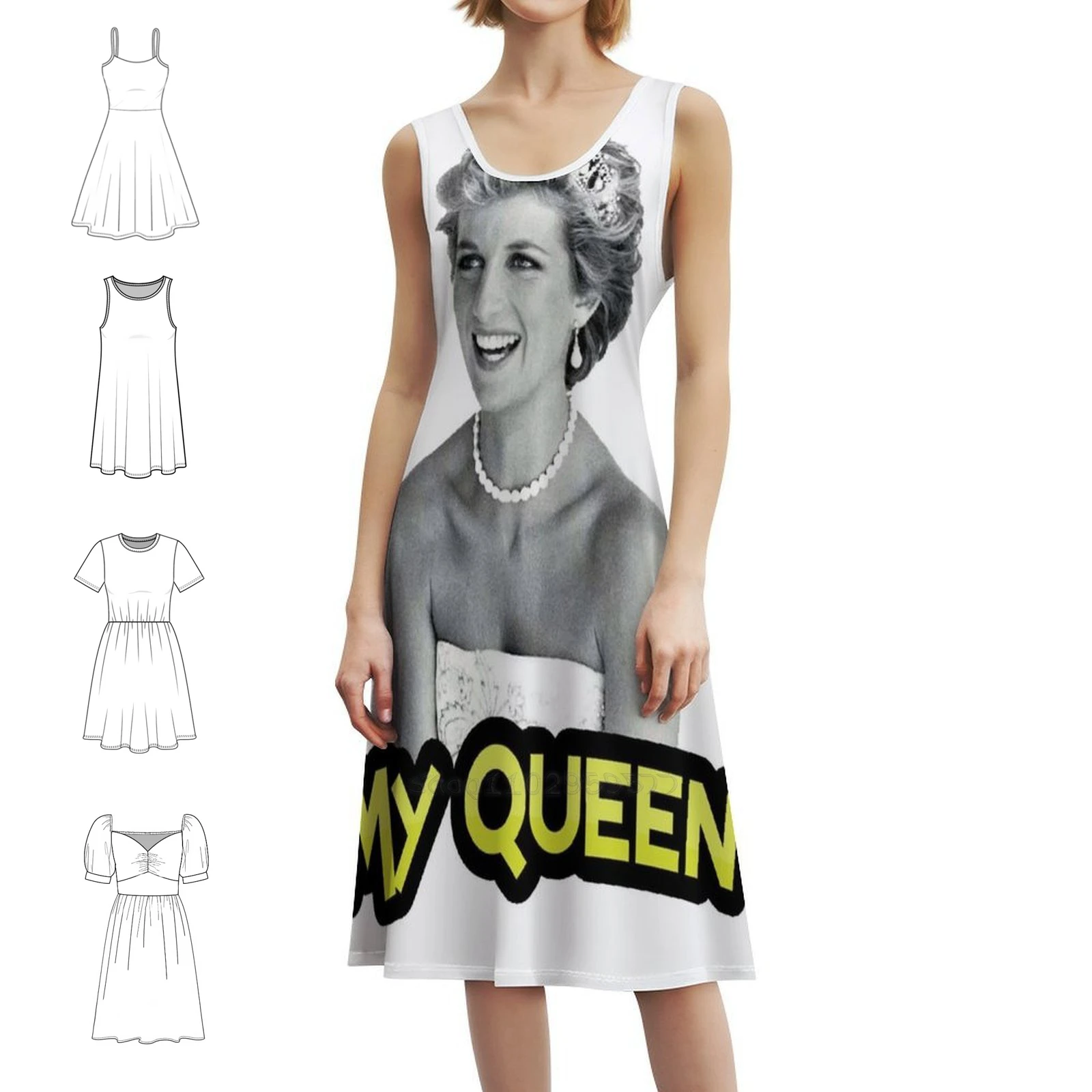 

Моя королева, повседневное платье в корейском стиле для женщин, простые повседневные офисные женские платья Lady Say Diana What In Lady Diana Female