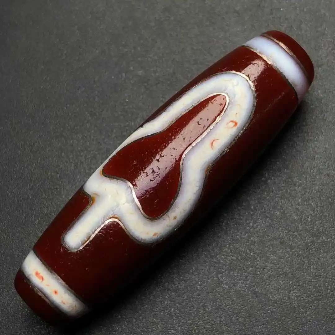 

Inlaid with silver threads Bodhi and Ruyi Red Agate Oily Surface DIY beads for Jewelry