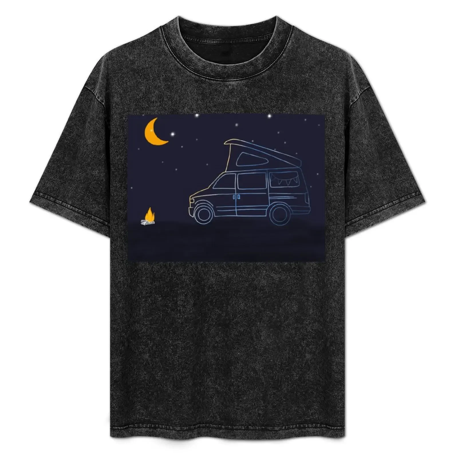 

Camper van under the stars T-Shirt man t shirts cotton t shirt custom print T-Shirt