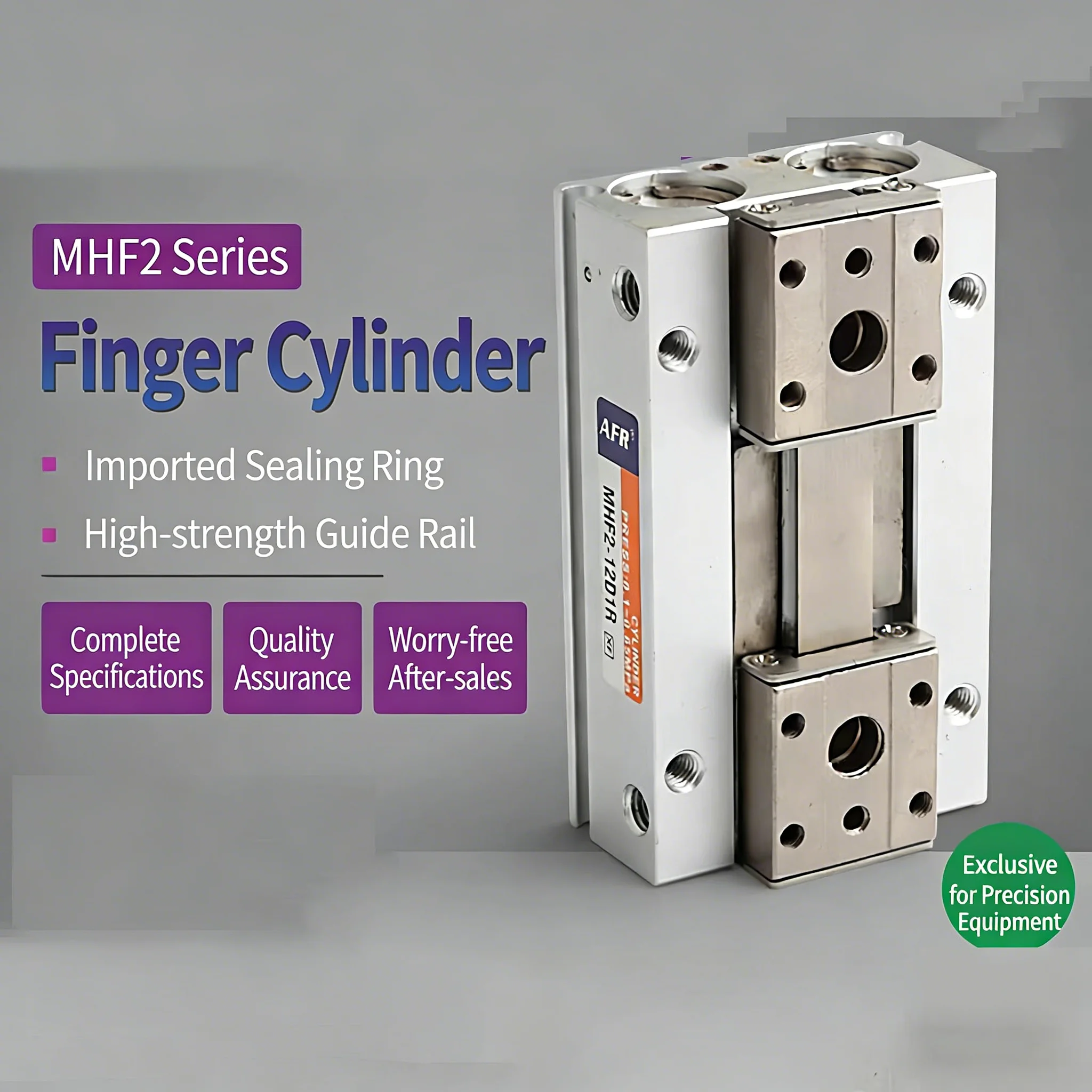 MHF2-8D-12D-12D1-16D2 20D 20D2R Pneumatic Parallel Slide Thin Finger Gripper Cylinder
