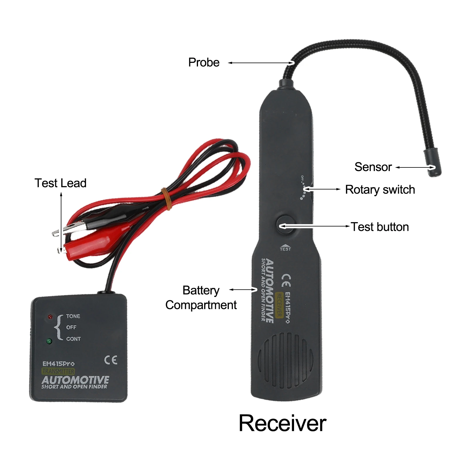 

Cable Finder Tone Generator Probe Tracer Circuit Breaker Detector Anti-Interference Multi-Function Finder Automotive Repair Tool