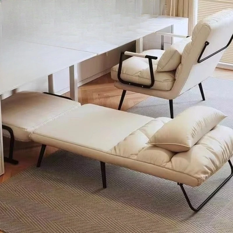 Convertible Folding Sofa Bed Chair | 2-in-1 Nap Chair for Office & Home | Adjustable Backrest Lounge Chair