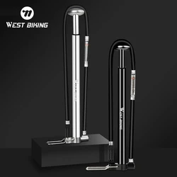 WEST BIKING 160PSI High Pressure Bicycle Pump Cycling Air Inflator MTB Bike Floor Pump With Pressure Gauge AV/FV Bike Tire Pump