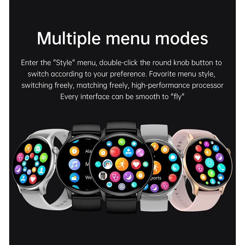 Smart Watch for Men Women AMOLED 1.43