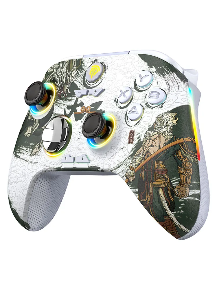 EasySMX X15 Controller RGB Gaming-Gamepad mit Hall-Effekt, Turbo-Modus und 2,4G-Adapter für PC, Switch & Mobile