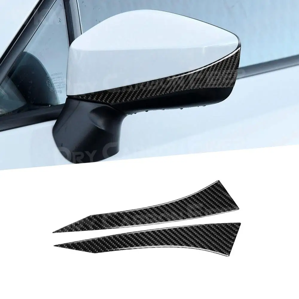 

Carbon Fiber Car Rearview Mirror Cap Trim Strips Cover Anti collision Decal Stickers For Toyota GT86 FT86 Subaru BRZ 2013-2020