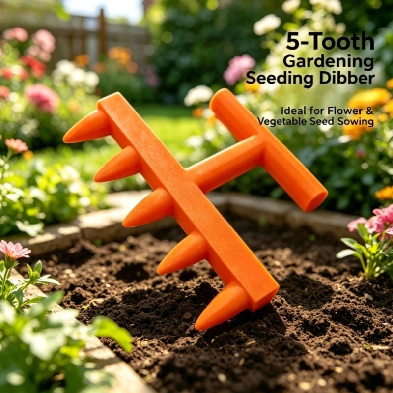 Gardening Hole Punch Seeder, Household Vegetable and Flower Seedling Puncher, Balcony Vegetable Garden Seedling Sowing Tool
