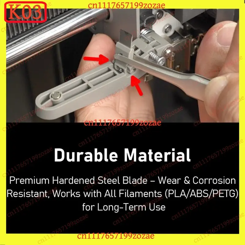 K03 Hardened Steel Filament Cutter Blade 5PCS Replacement Part For Bambu Lab P2S 3D Printer Cutting Tool Accessory
