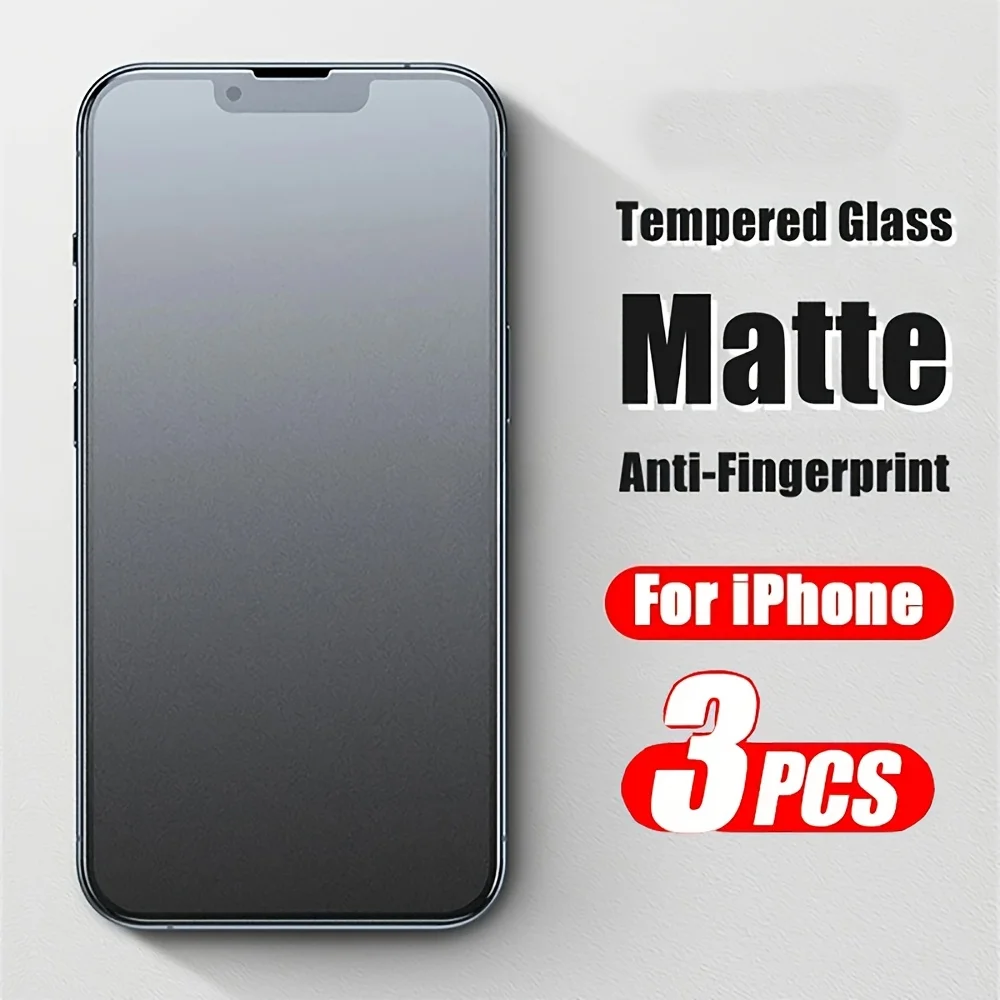 Matte Matte Tempered Glass Screen Protector For iPhone 18 Pro Max 17 16 11 12 13 Mini 14 15 16 Pro Max 16E X XR XS SE Protection Glass - Aliexpress Deal