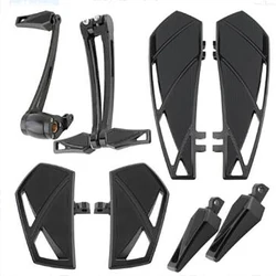 Phantom Floorboards Foot Pegs Black Shift Lever For FL Softail Touring Road King Trike models Shifter Pegs Brake Pedal Pad