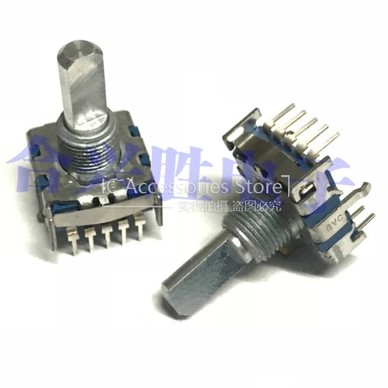 1PCS Rotary Switch 5 Gear 6 Gears Band Amplifier Audio Signal Switching Switch 10Pin  Shaft Length 20MM