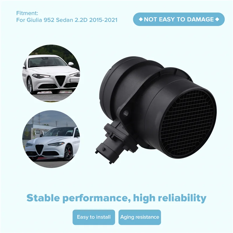 Przepływomierz powietrza do Alfa Romeo Giulia 952 Sedan 2.2D 2015-2021 Część samochodowa 0281006639 0281006634 55263064-Boom
