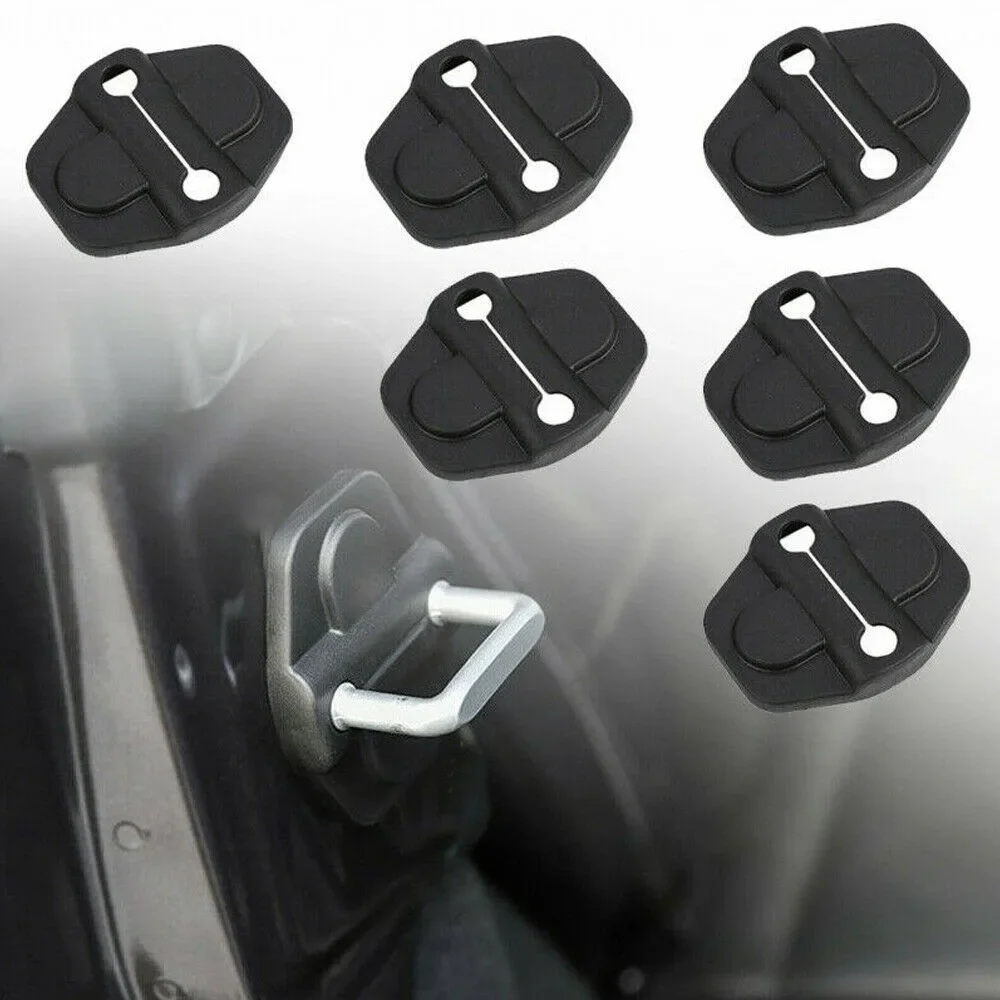 6pcs ABS Car Door Lock Protector Cover For Jeep Wrangler JL Gladiator JT 2018-2020 Door Lock Cover Tools Auto Accessories