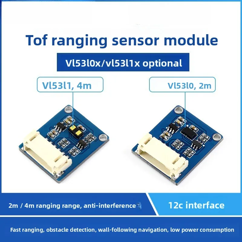 

VL53L0X VL53L1X TOF Sensor I2C Interface High-Precision 2m/4m Distance Detector