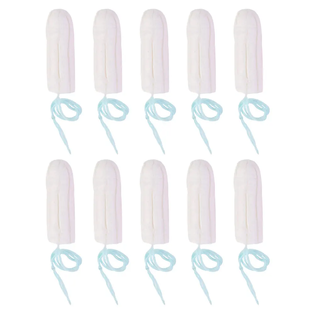 

10 шт., хлопковые гигиенические тампоны для женщин, супер впитывающие, дышащие, сухие, мягкие, безопасные, компактные, удобные для путешествий, менструальные