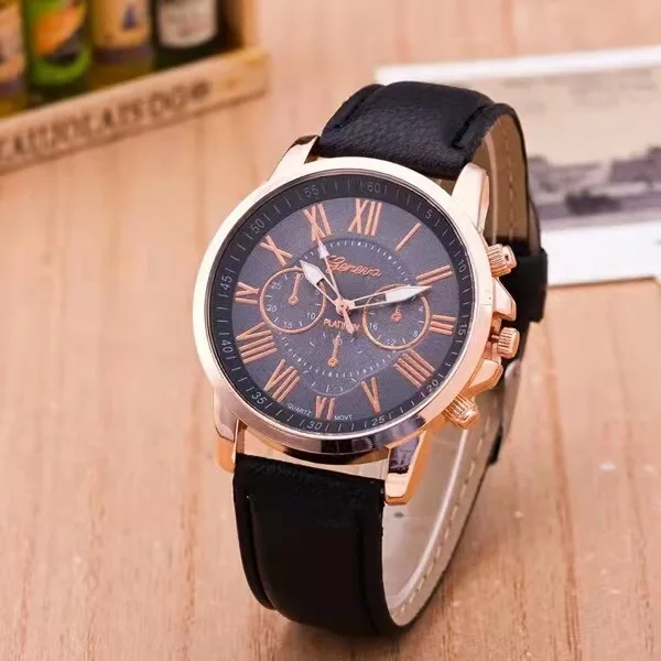 Fashionable casual women\'s watch Geneva double level belt quartz hand students fashion wholesale fashion watches a clearance