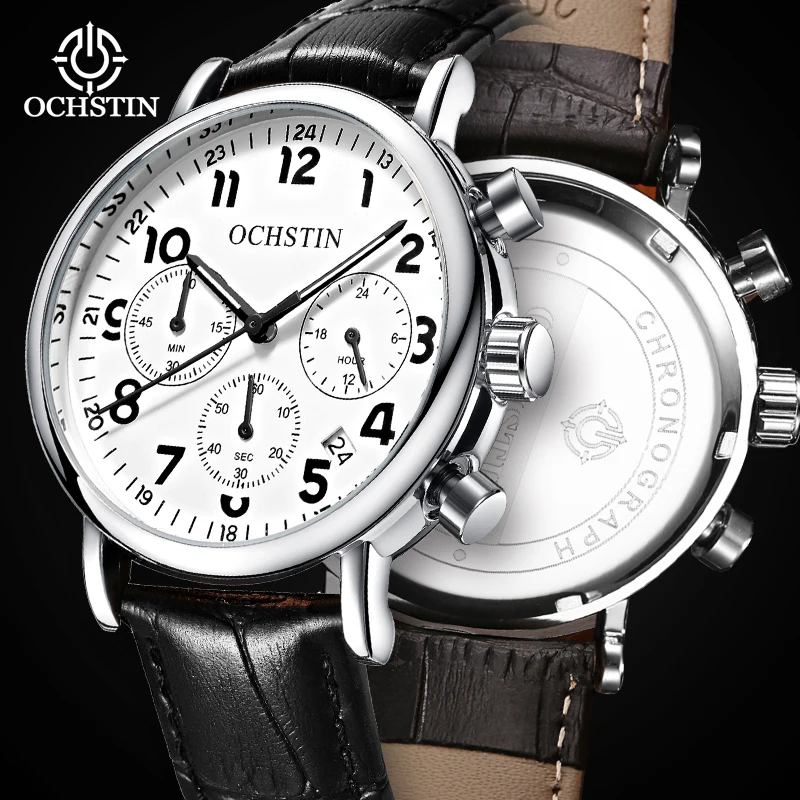 Ochstin prominente celebrity series personality simple watch multifunctional quartz movement waterproof men's reloj hombre