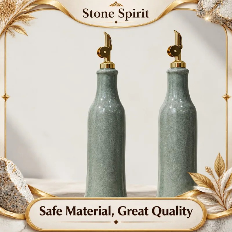 Vintage Kiln Glazed Ceramic Oil Bottles, Oil Pots, Kitchen Storage Containers, Seasoning Bottles, Household Olive Oil Bottles