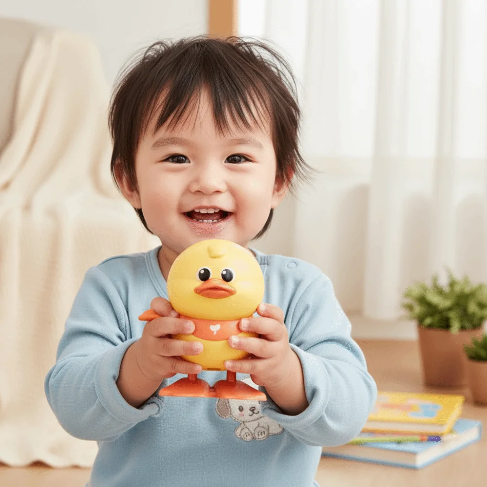 Colorful Design Jumping Chicken Funny Movement Durable Construction Clockwork Small Animal Shape Rocky Swing Motion