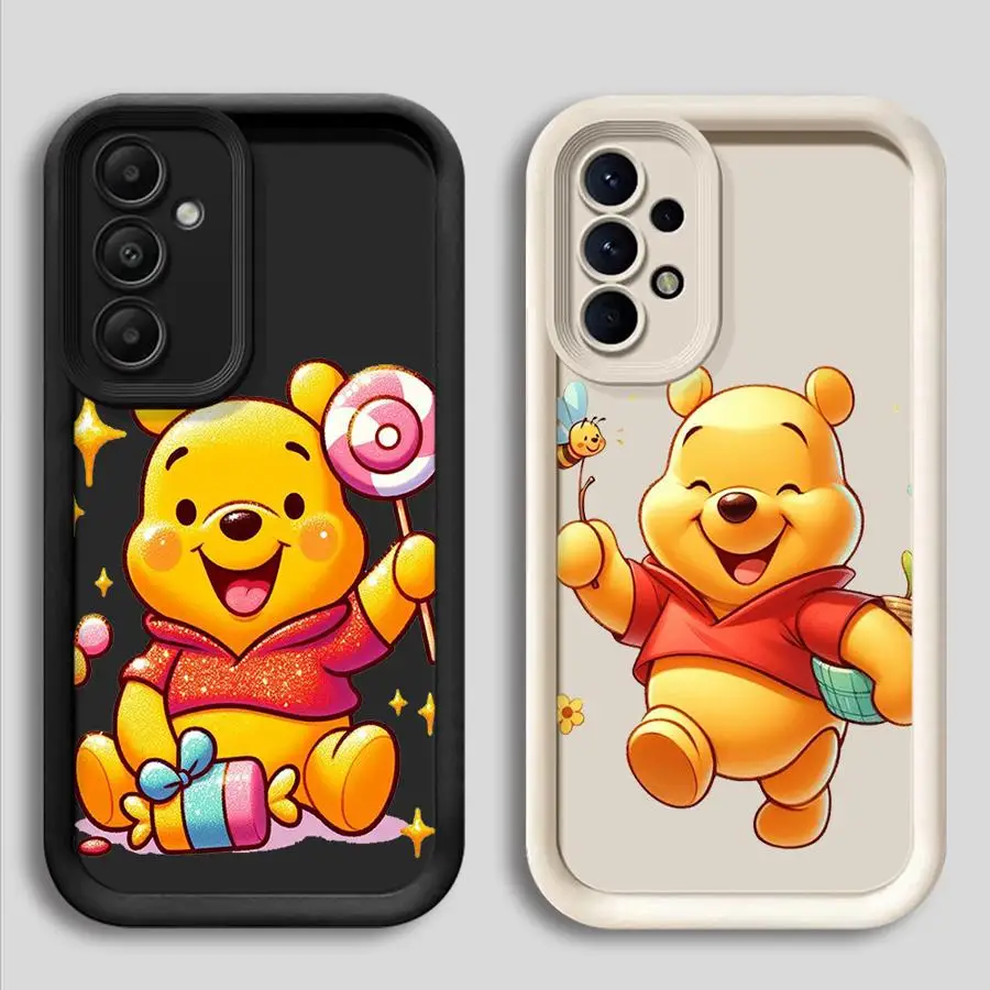 Cute Disney Winnie The Pooh Case for Samsung Galaxy A72 A55 5G A54 A53 A52 A34 A35 A32 A25 A24 A22 A23 A16 A14 A13 Phone Cover