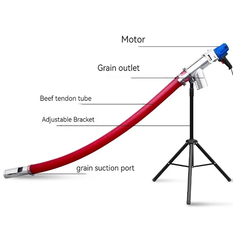 Komercyjna maszyna do odsysania ziarna Duży ślimak ssący Przenośnik śrubowy Ładowarka samochodowa Maszyna do ziarna Przenośnik karmienia